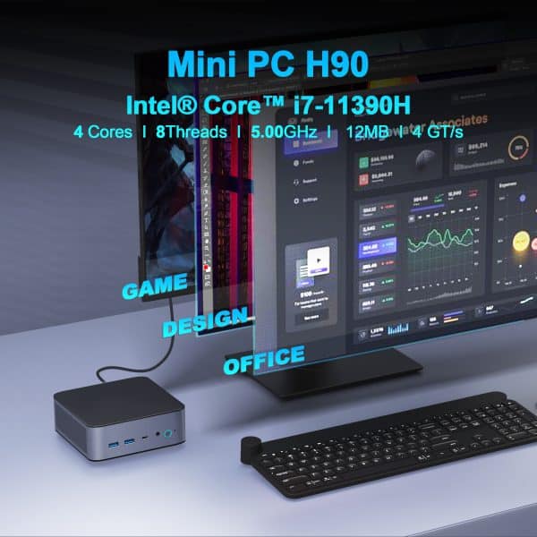 MINIHYPER   Mini PC H90 Intel i7 11390H – Bild 2