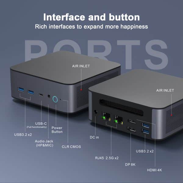MINIHYPER   Mini PC H90 Intel i7 11390H – Bild 3